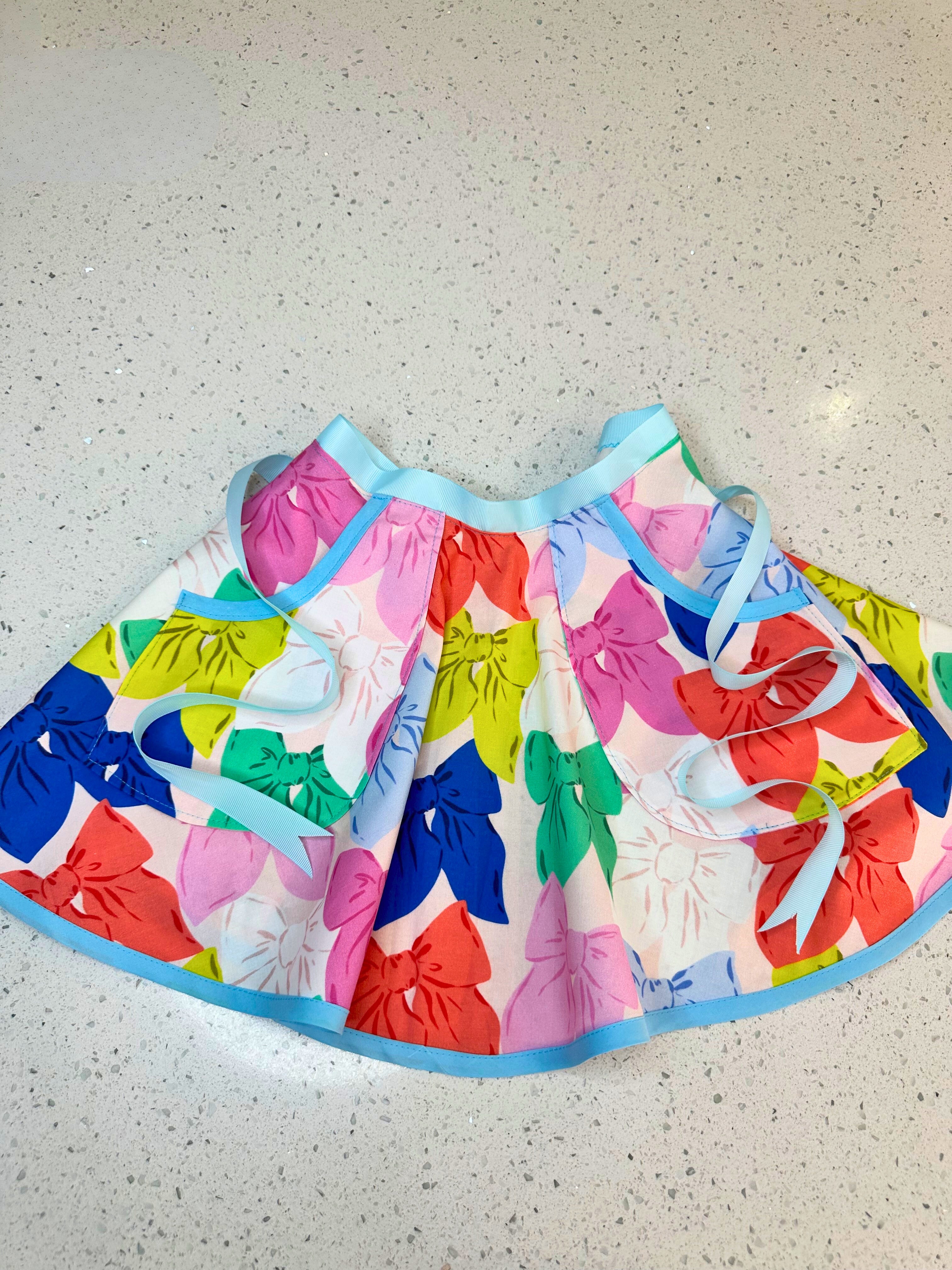 Vibrant Bows - Kids Mini Apron