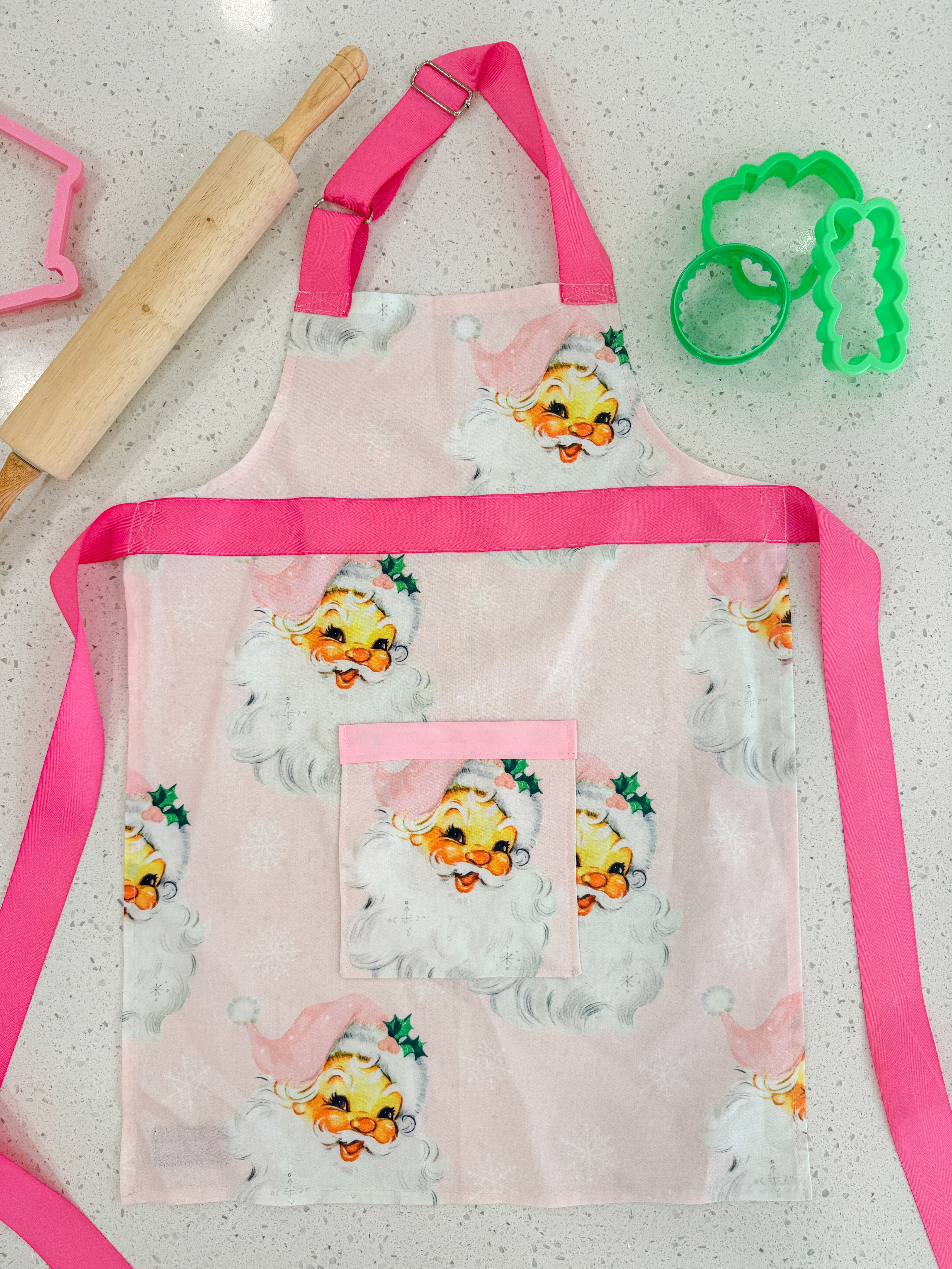 Sugarplum Santa Apron - Kids
