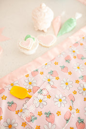 Strawberry Daisy Half Apron
