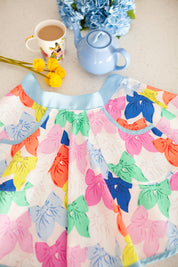 Vibrant Bows Half Apron