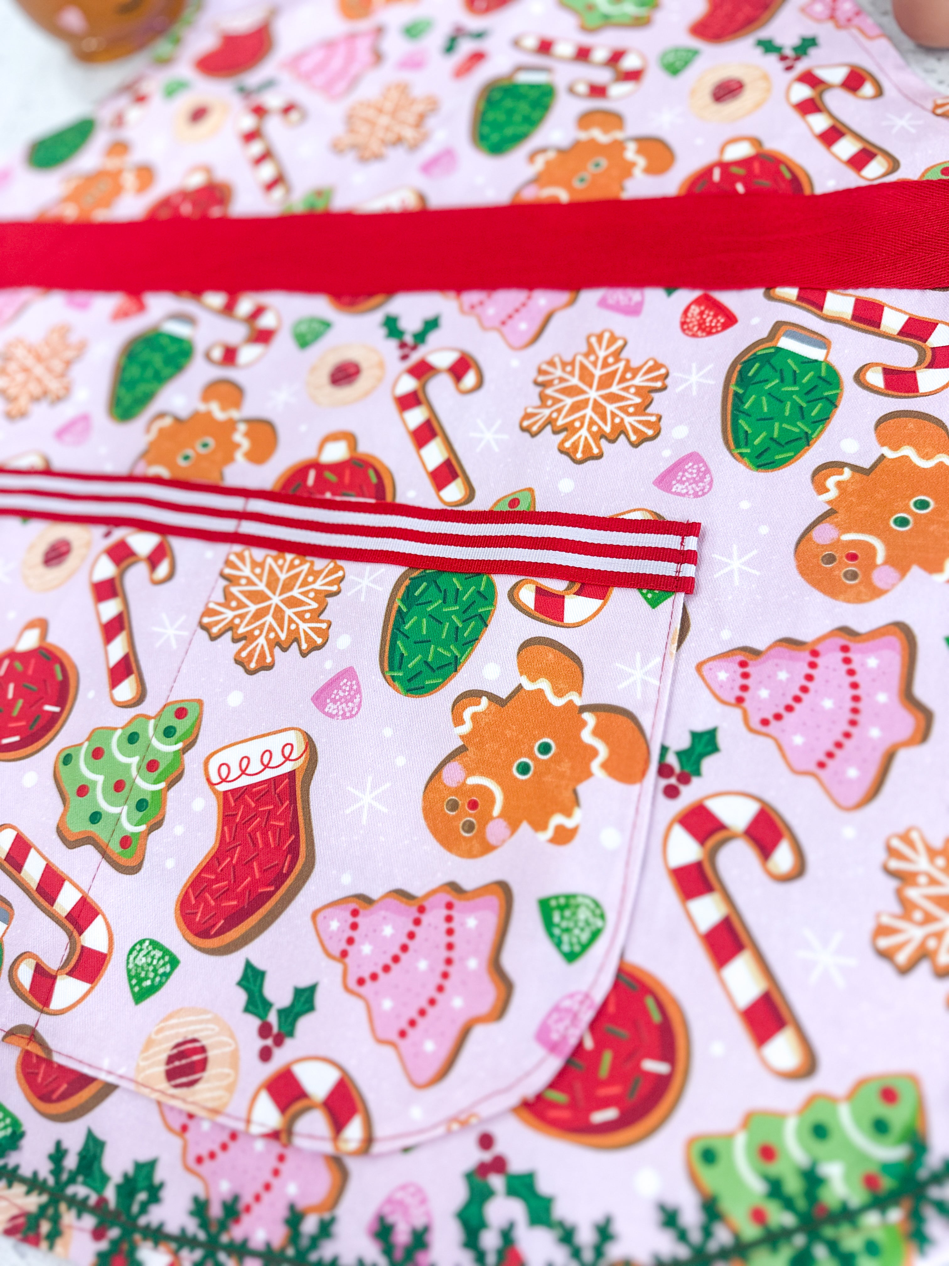 Mrs. Claus Cookie Apron - Adult