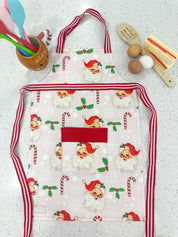 Retro Santa Sprinkle Apron - Kids