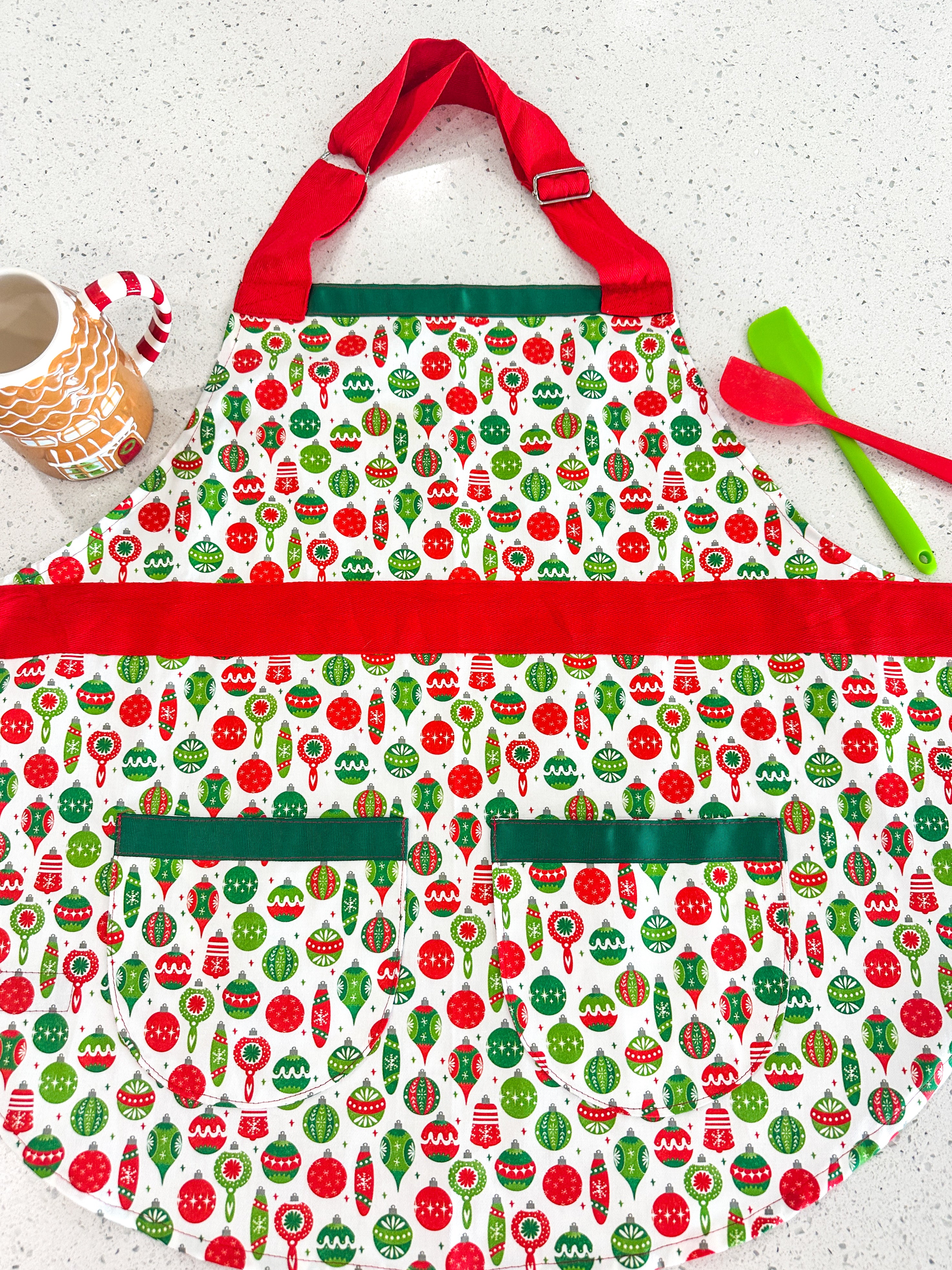 Vintage Ornaments Apron  - Adult