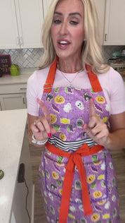 👻 Spooky Cute Full Apron – Candy & Creatures Edition
